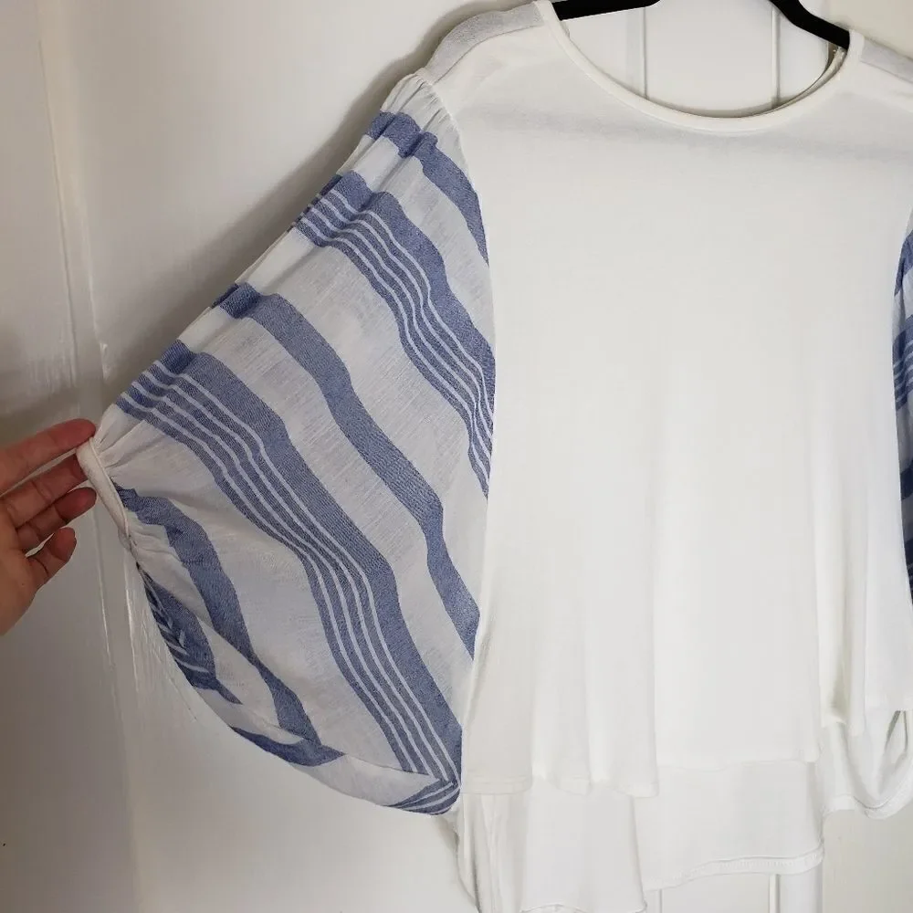 K&C Wing Sleeve High Low Blouse - Picture 2 of 7